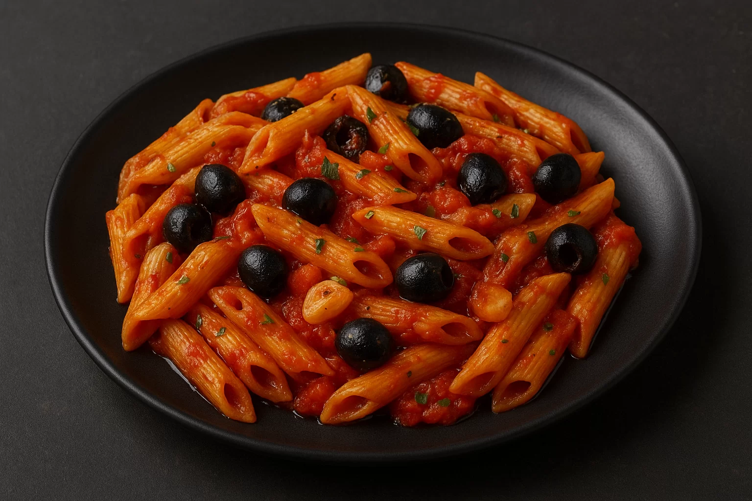 Penne * Arabiatta* – penne,chilli rajčica umak,crne masline,češnjak i bosiljak - NutriBox Penne * Arabiatta* - penne,chilli rajčica umak,crne masline,češnjak i bosiljak