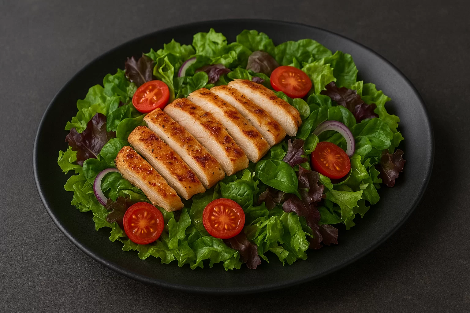 Pileća salata sa pečenim pilećim fileom i velikom svježom mješanom salatom - NutriBox Pileća salata sa pečenim pilećim fileom i velikom svježom mješanom salatom