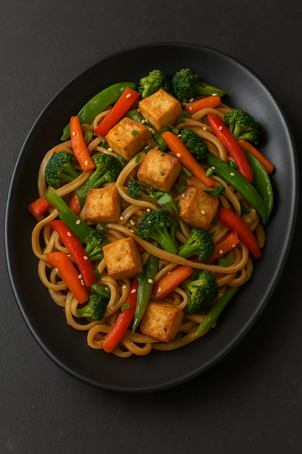 Vegan wok sa dimljenim tofum,mladim povrćem i rezancima – soya sos - NutriBox Vegan wok sa dimljenim tofum,mladim povrćem i rezancima – soya sos