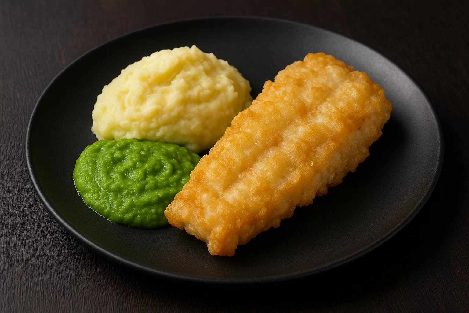 Oslić u tempuri s pireom od graška i krumpira - NutriBox Oslić u tempuri s pireom od graška i krumpira